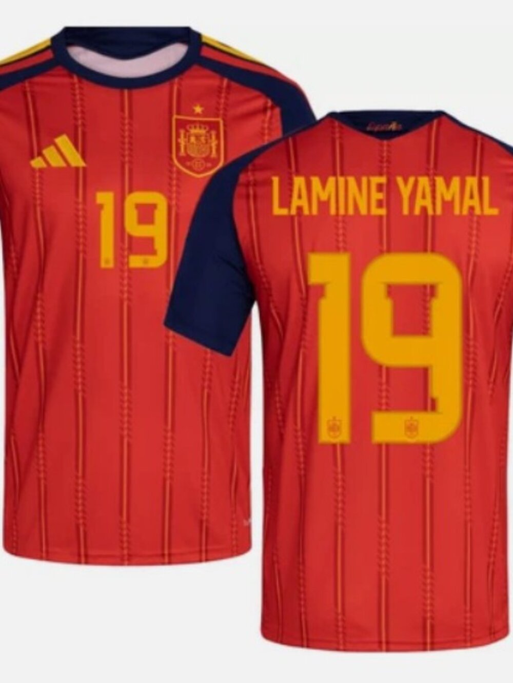 ADIDAS SLIM FIT 2026 SPAIN LAMINE YAMAL #10 HOME JERSEY RED NEW SMALL